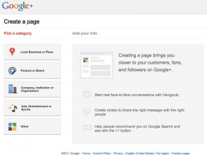 Make a Google+ Page