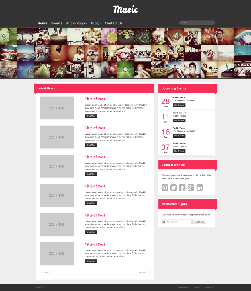 bootstrap-music-template