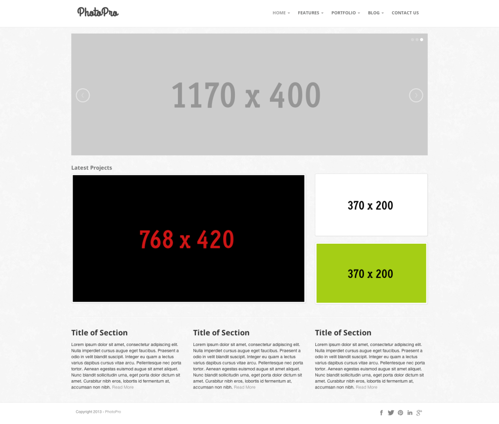 Bootstrap Photo Template